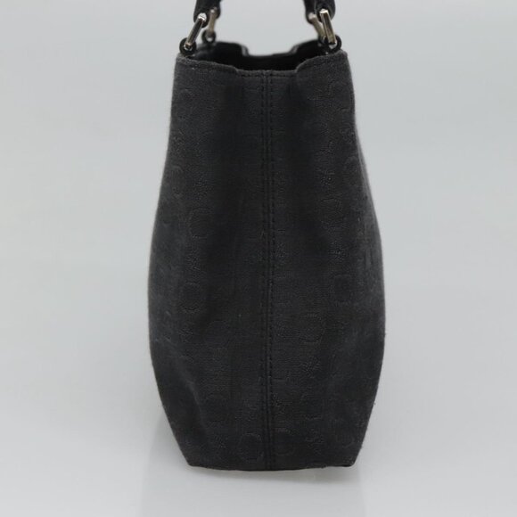 CELINE C Macadam Canvas Hand Bag Black Auth sw213 - Picture 4 of 16